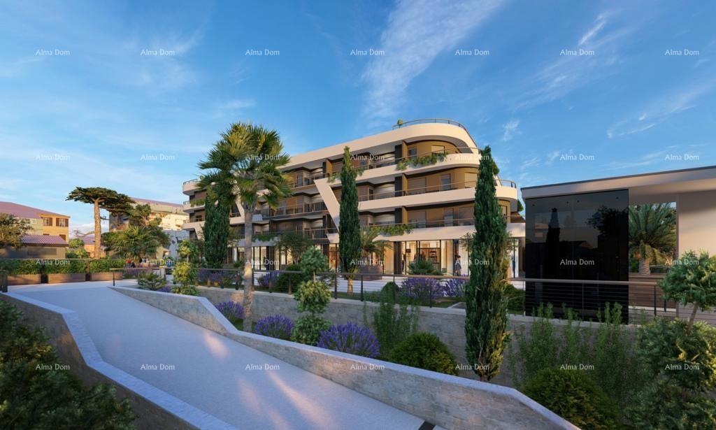 Poreč, residential and commercial building under construction with apartments and underground garages