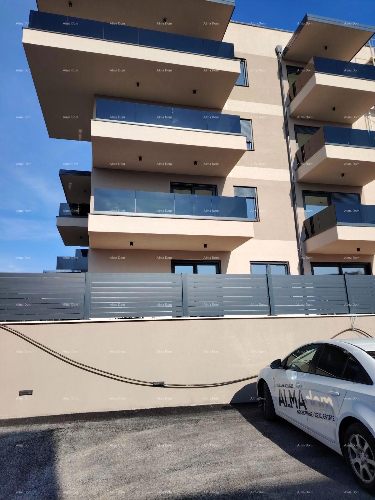 One bedroom apartment C on the ground floor with a garden