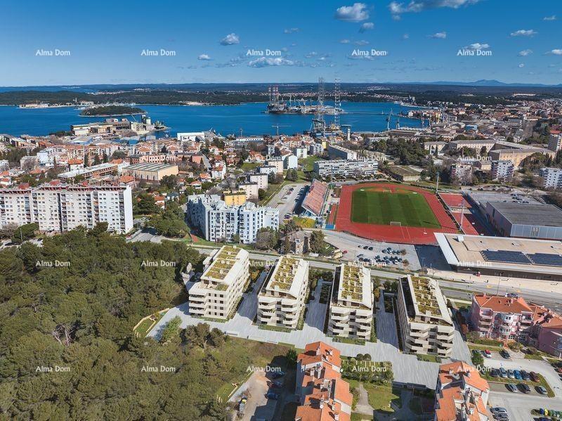 Prodaja stanova u novom stambenom projektu na eksluzivnoj lokaciji, 300 m od mora, Pula,Lungomare.