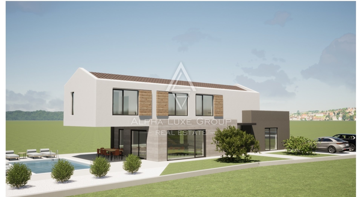 Istra, blizu Poreča: Moderna vila s bazenom i vrtom