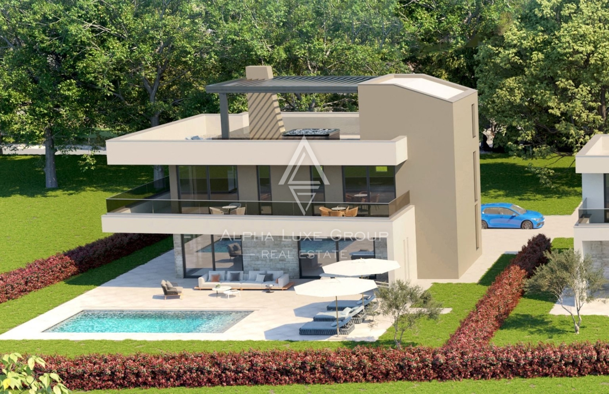 Luksuzna vila s bazenom i pogledom na more, Istra, Poreč