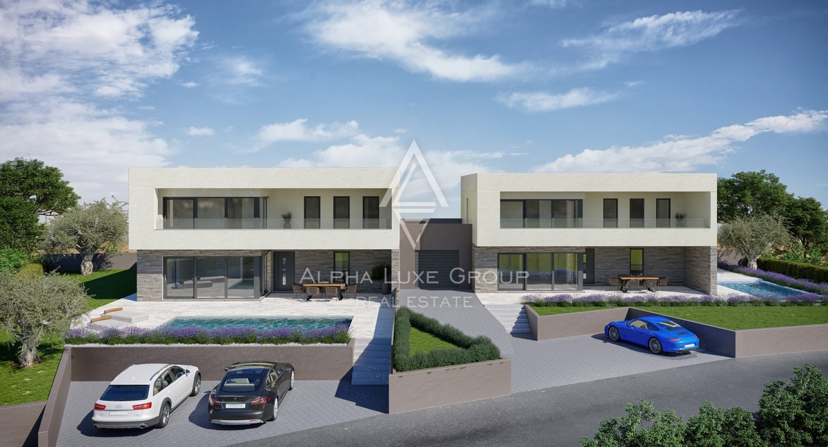 Novogradnja, Vila s bazenom, mirna lokacija, okolica Poreča.