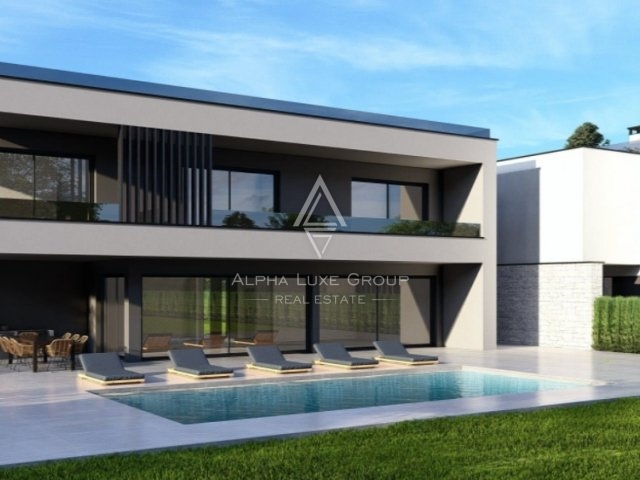 Luksuzna moderna vila s bazenom s pogledom na more, Istra, Poreč