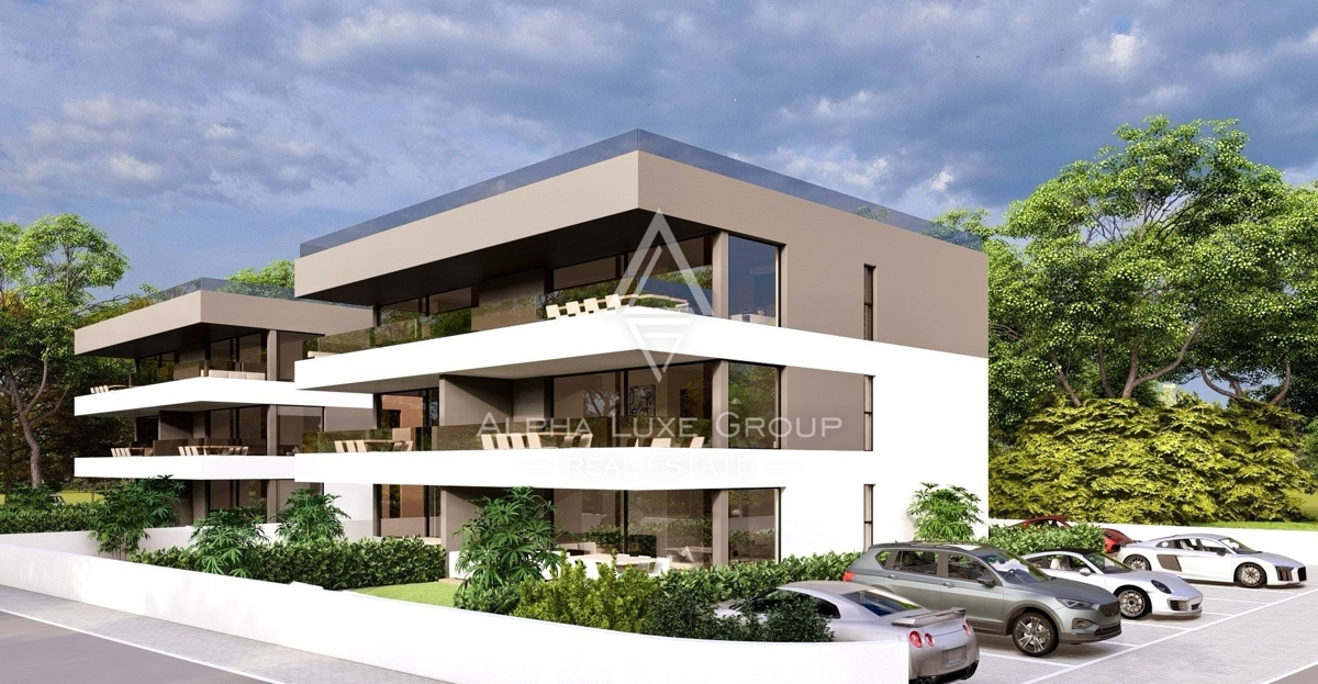 Istra, Poreč – Luksuzni novi stan na 1. katu, 3 km od centra grada na prodaju
