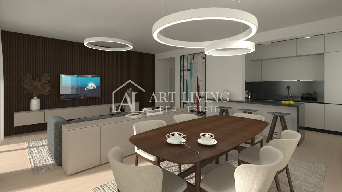 Poreč-okolica, čudovito dvosobno stanovanje v luksuzni stavbi 600 m od morja