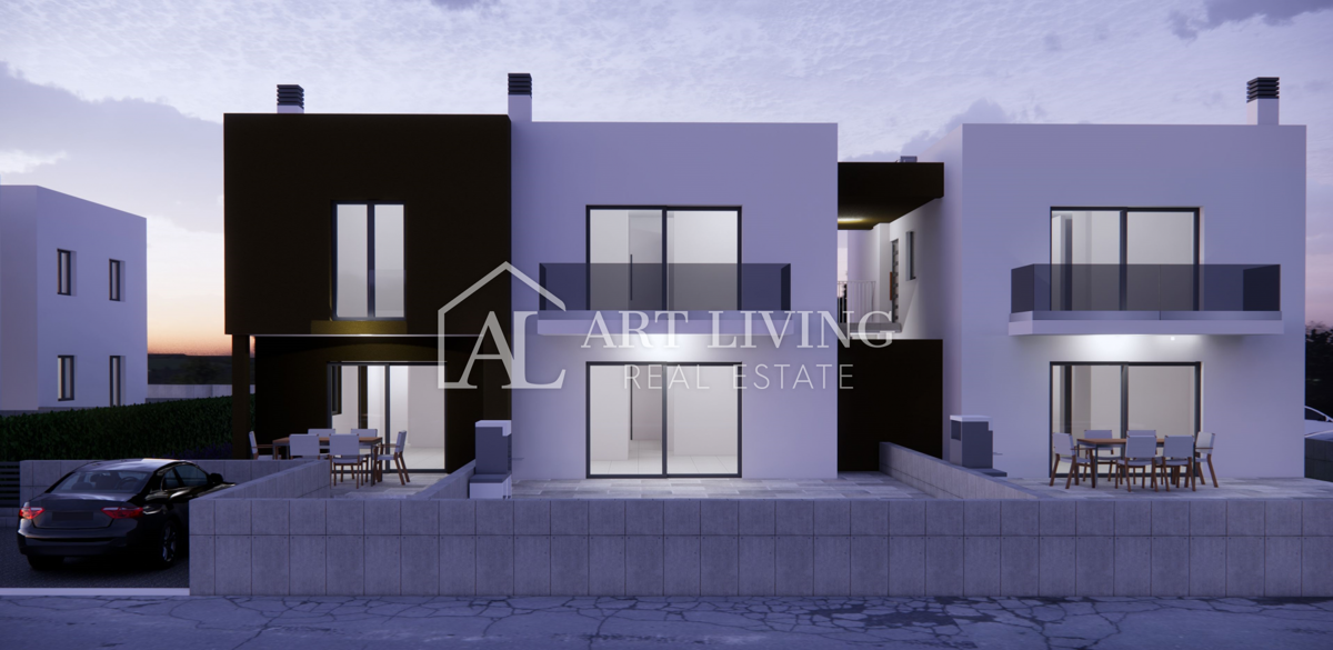 Poreč-okolica, moderno stanovanje v pritličju 72 m2 z vrtom v novogradnji