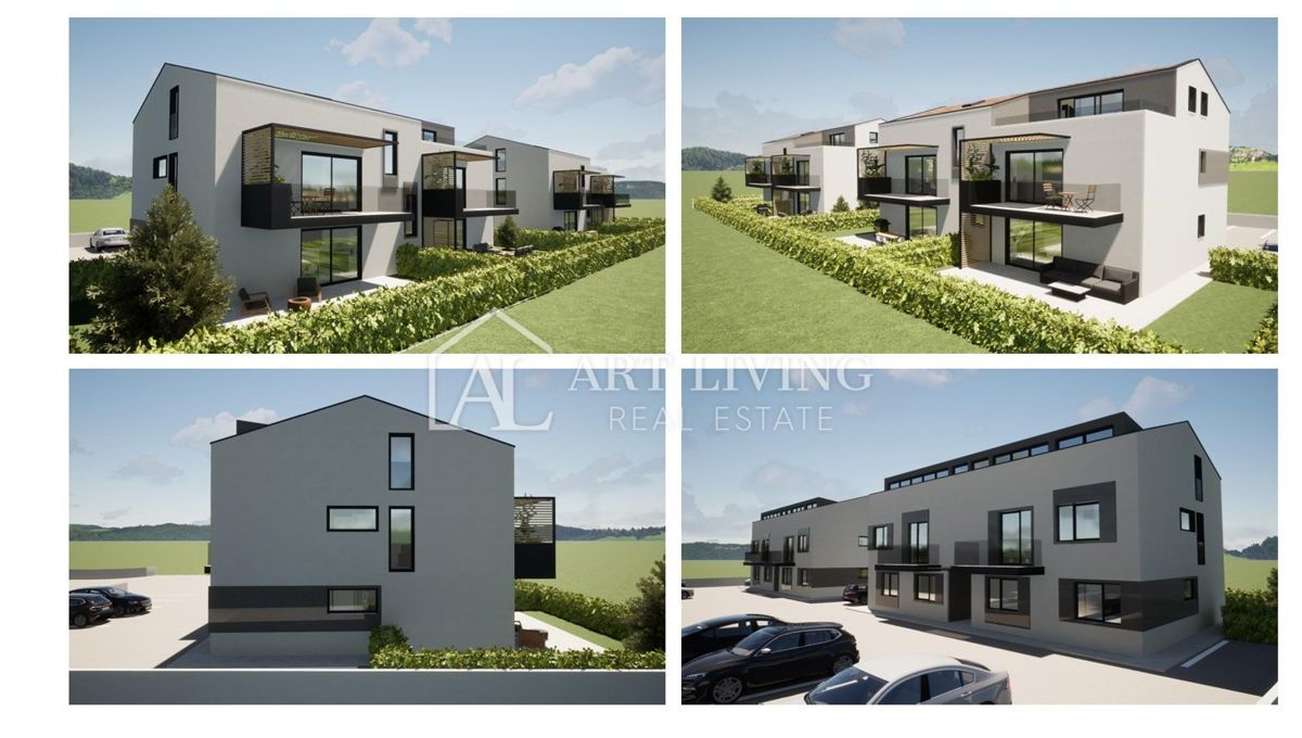 Istra, Poreč, okolica - moderno stanovanje z vrtom na TOP lokaciji - NOVOGRADNJA