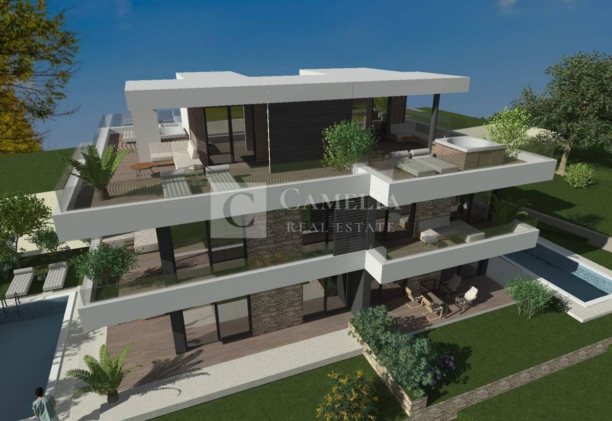 Istra dvoetažni stan novogradnja okolica Novigrada