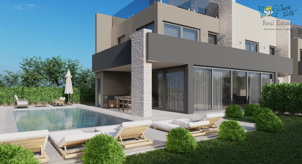 Moderne Doppelhaushälfte 500 m vom Meer entfernt – im Bau!