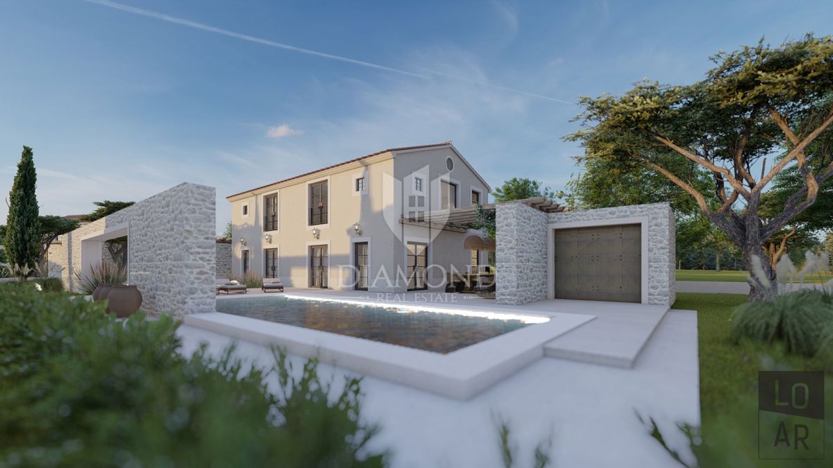 Okolica Poreča, impozantna vila sa bazenom u mirnom mjestu