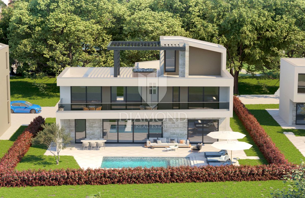 Poreč, okolica, luksuzna vila s pogledom na morje