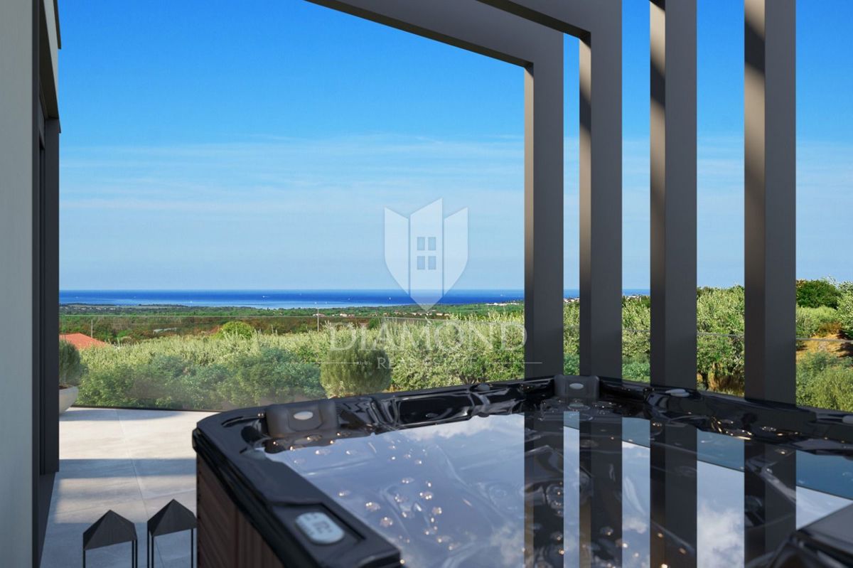 Poreč, okolica, zanimiva vila s pogledom na morje!