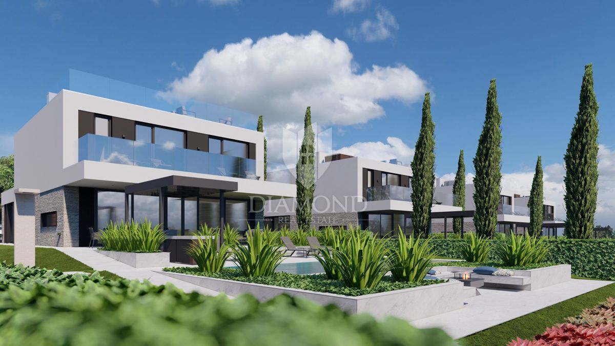 Poreč, opremljena moderna vila sa pogledom na more!