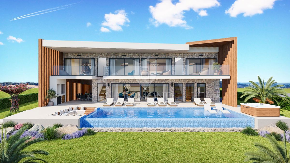 Poreč, okolica, luksuzna vila s panoramskim pogledom na morje!