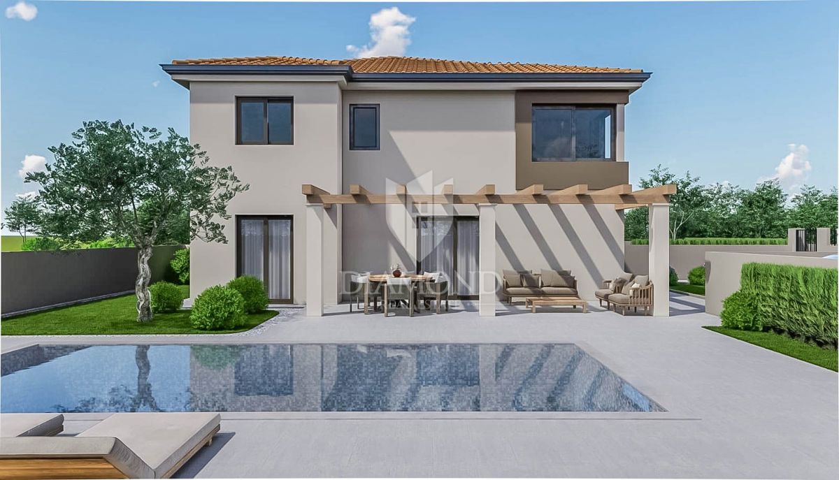 Istra, Poreč, okolica, moderna novogradnja z bazenom!