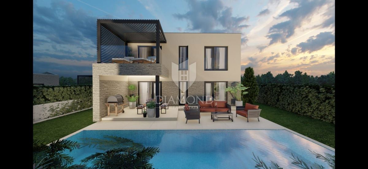 Okolica Poreča, fantastična moderna vila z bazenom!