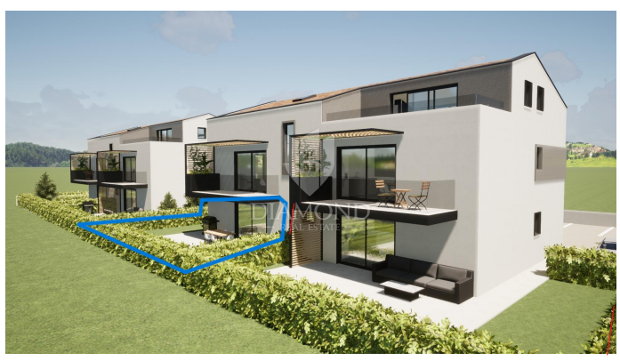 Poreč okolica, pritličje stanovanje nedaleč od morja!