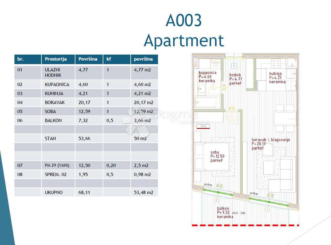 NEUES GEBÄUDE POREČ - WOHNUNG A003 / 1 SCHLAFZIMMER