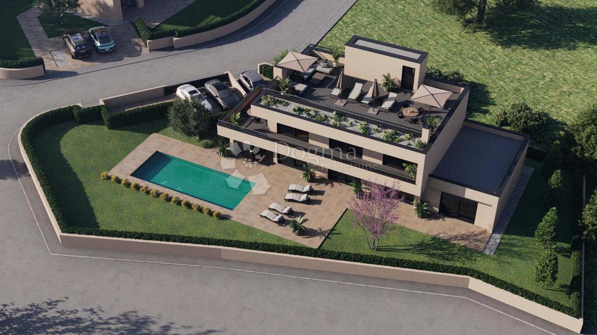 MODERNA VILA S BAZENOM U NASELJU NEDALEKO POREČA