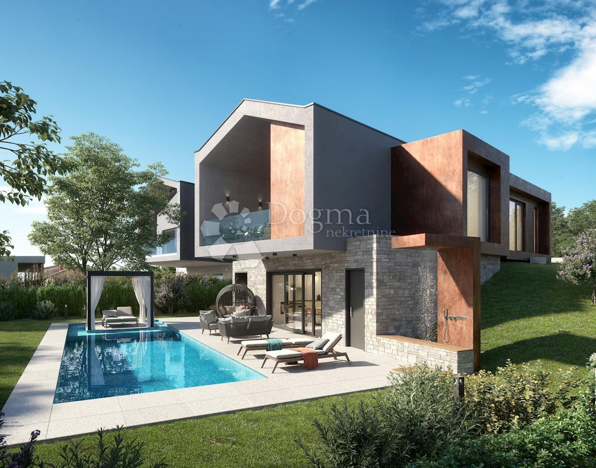 MODERNA ARHITEKTURA, VILLA S BAZENOM 56m2