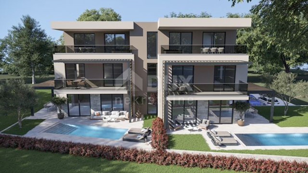 ISTRA, POREČ - Luksuzni stan u izgradnji sa bazenom