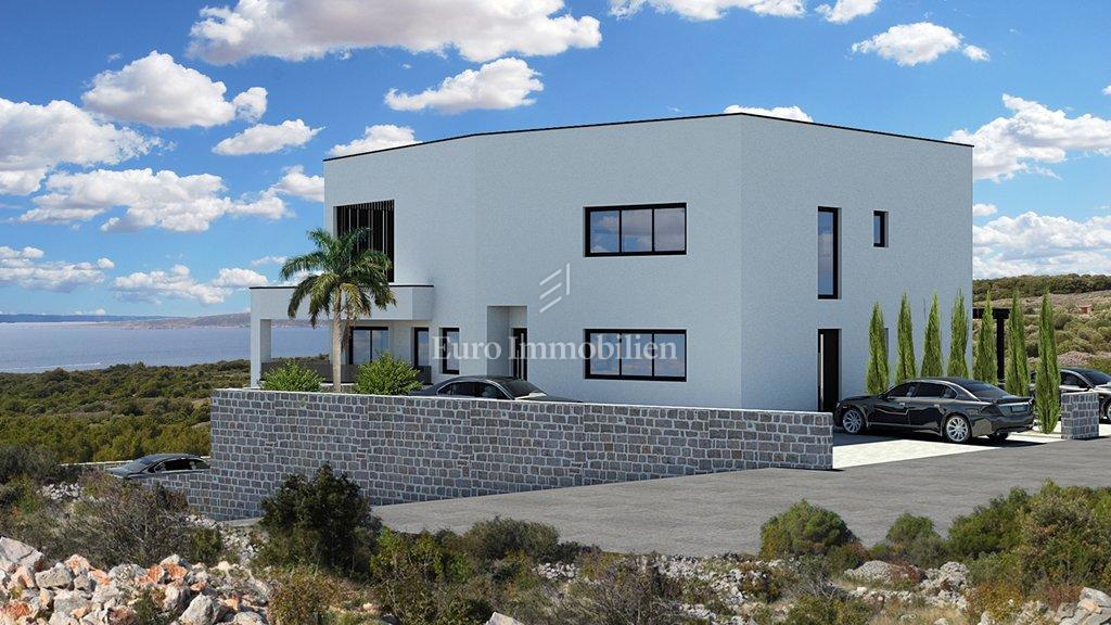 Vodice - novogradnja s pogledom na morje