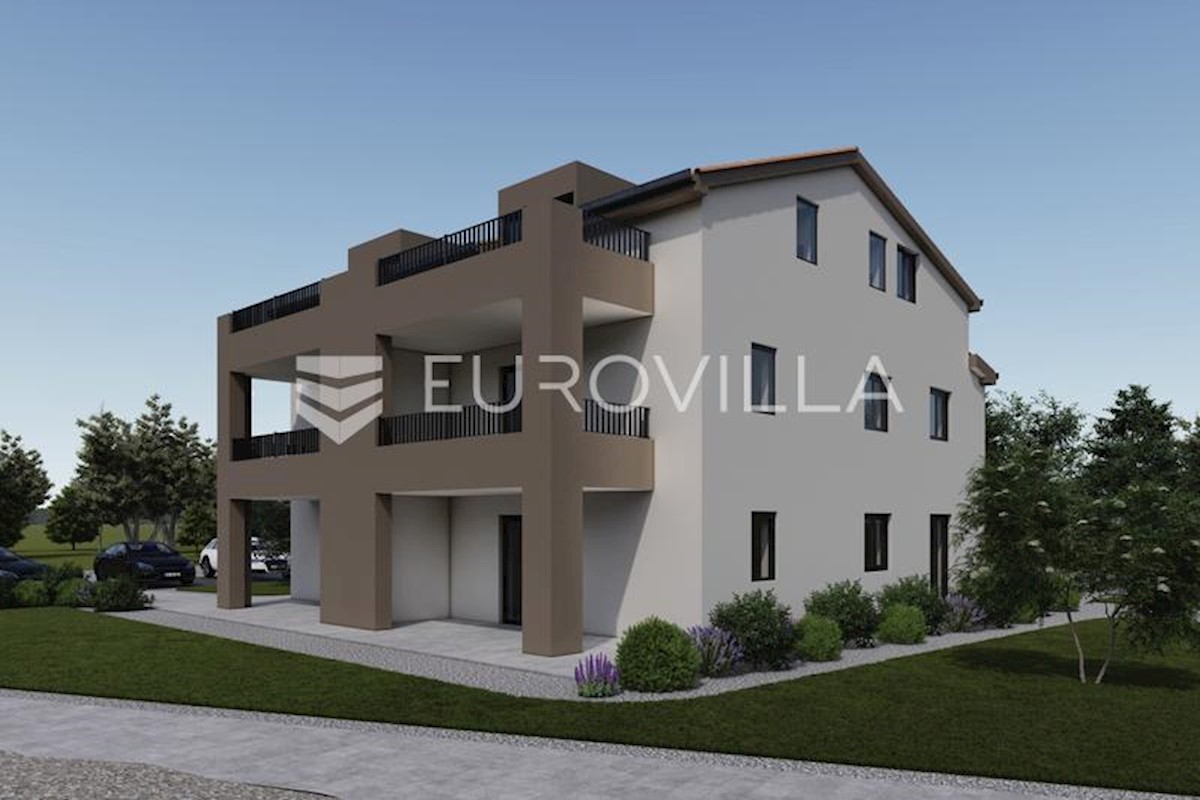 Istria, Žbandaj, two-room apartment on the first floor of a new building