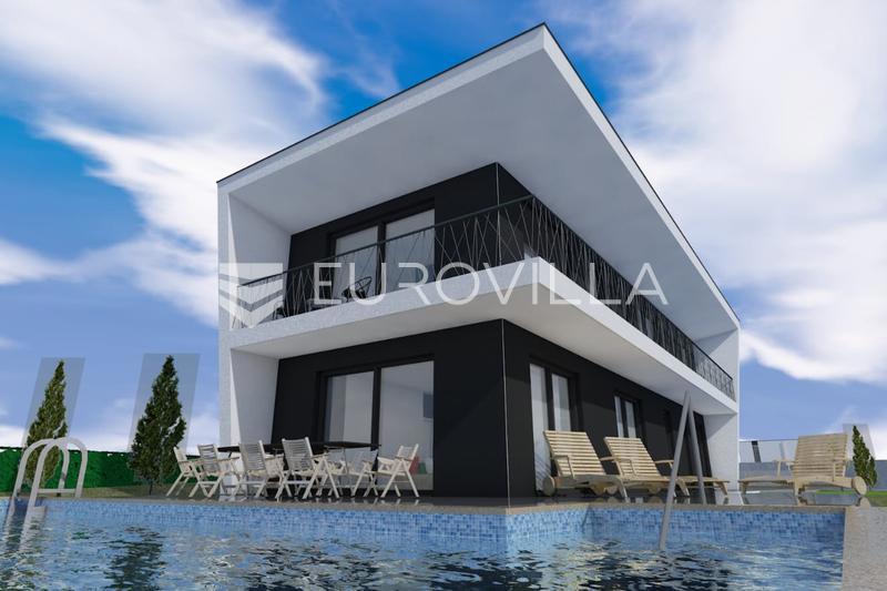 Istria, Baderna, modern luxury villa surrounded by greenery