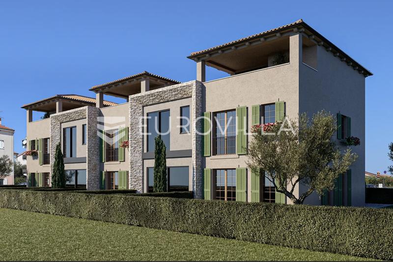 Poreč, surroundings, NEW CONSTRUCTION, modern terraced house NKP 83,65 M2