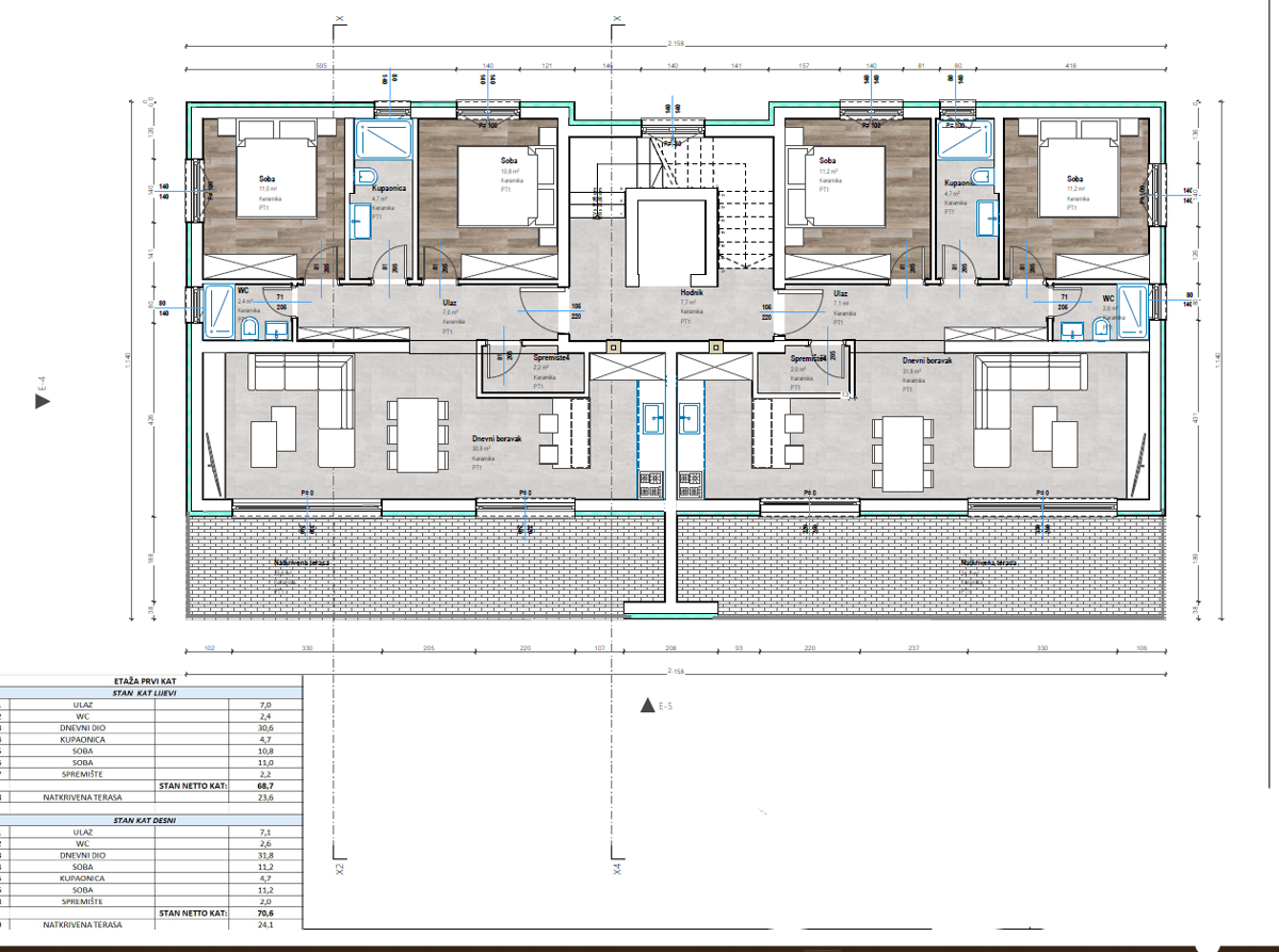 New building, apartment on the 1st floor - elevator!