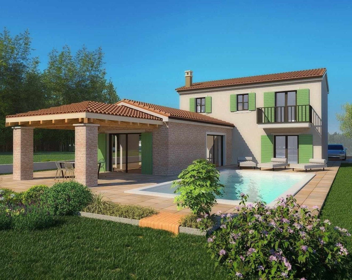 Vila with a pool 8 km from the seaside, 12 km from Poreč