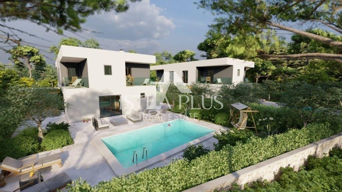 Moderne Doppelhaushälfte mitt Pool nur 3 km von Poreč entfernt