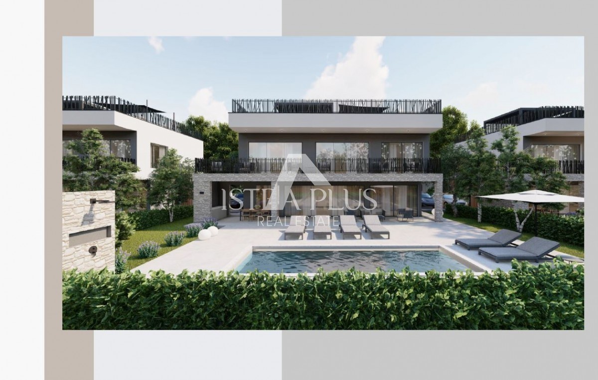 Poreč - Villa mit Pool 300 m vom Meer entfernt