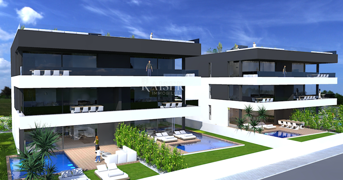 Istria - Poreč, luxurious apartment on the ground floor