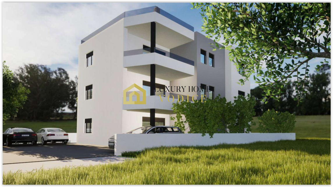 S1- NOVOGRADNJA- trosobni stan 450 m od plaže
