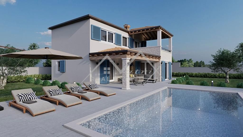 Poreč okolica, Vila s bazenom 7 km od grada i mora