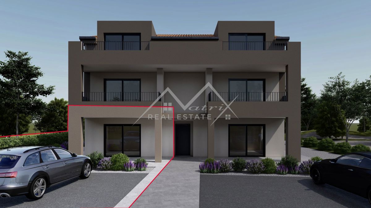 Poreč okolica, jednosoban stan u prizemlju sa vrtom