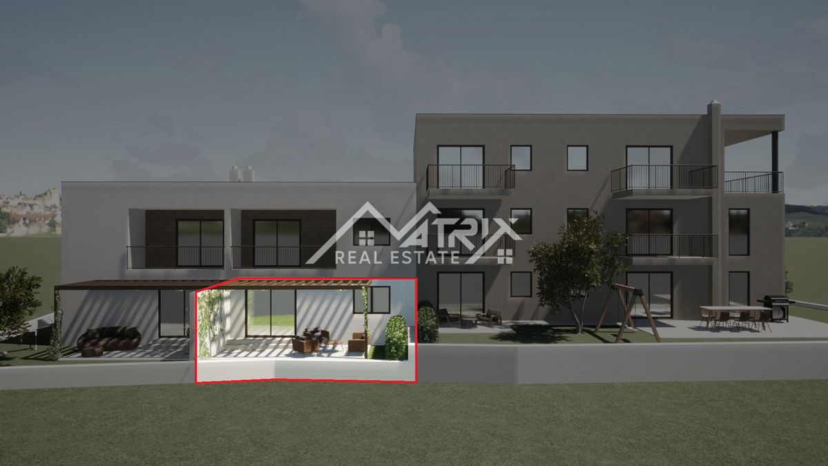 Poreč area, ground floor apartment 3 km from the sea. New!