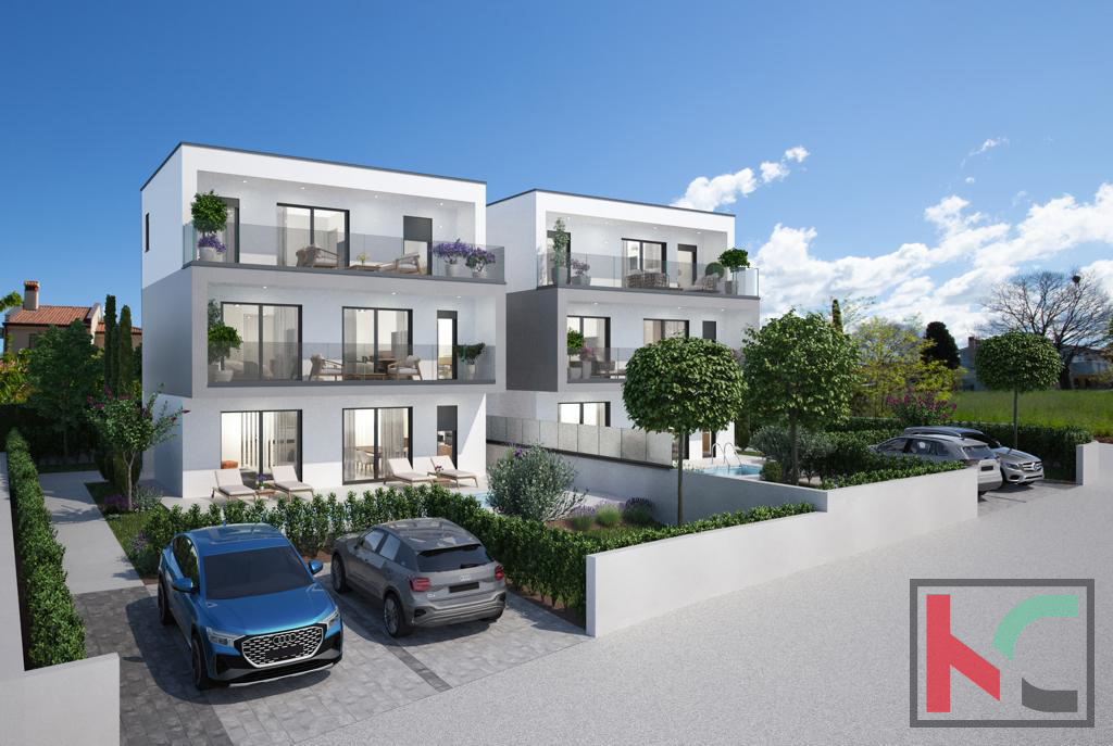 Istra, Poreč okolica, vila u izgradnji s pogledom na more, #prodaja