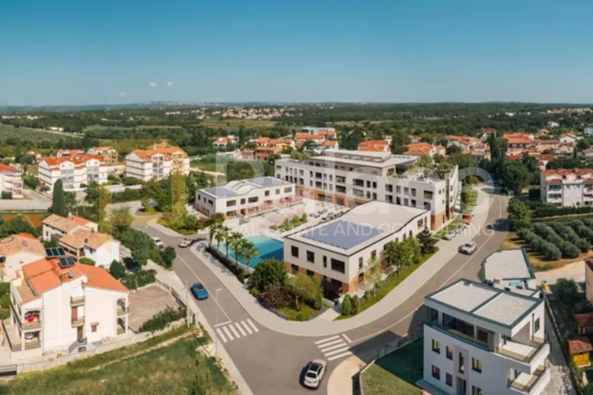 Apartment 112 m² in Poreč, 3rd floor, two bedrooms, covered terrace 41 m²