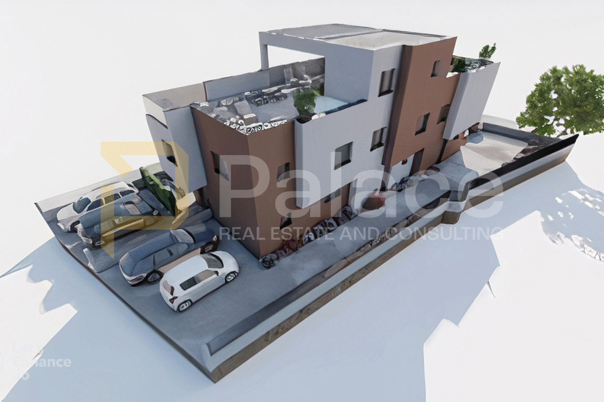 Vodice: Moderan stan s krovnom terasom i pogledom na more 171m2