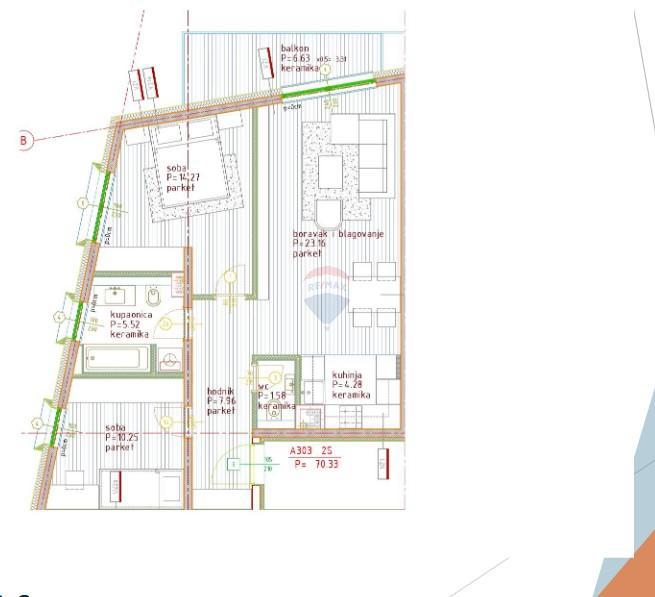 Wohnung Poreč, 73,65m2