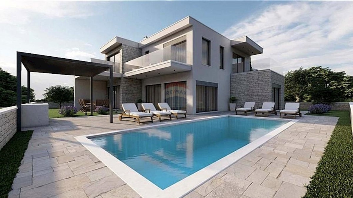 POREČ, okolica- samostojeća kuća, roh-bau 