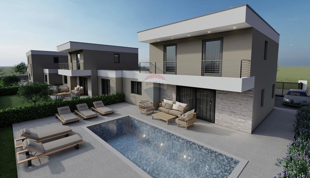 Istra, Poreč okolica, kuća u nizu s bazenom 119 m2