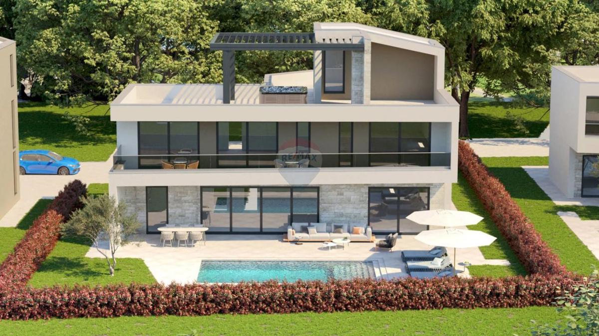 Istra,Poreč-Moderna vila s pogledom na more