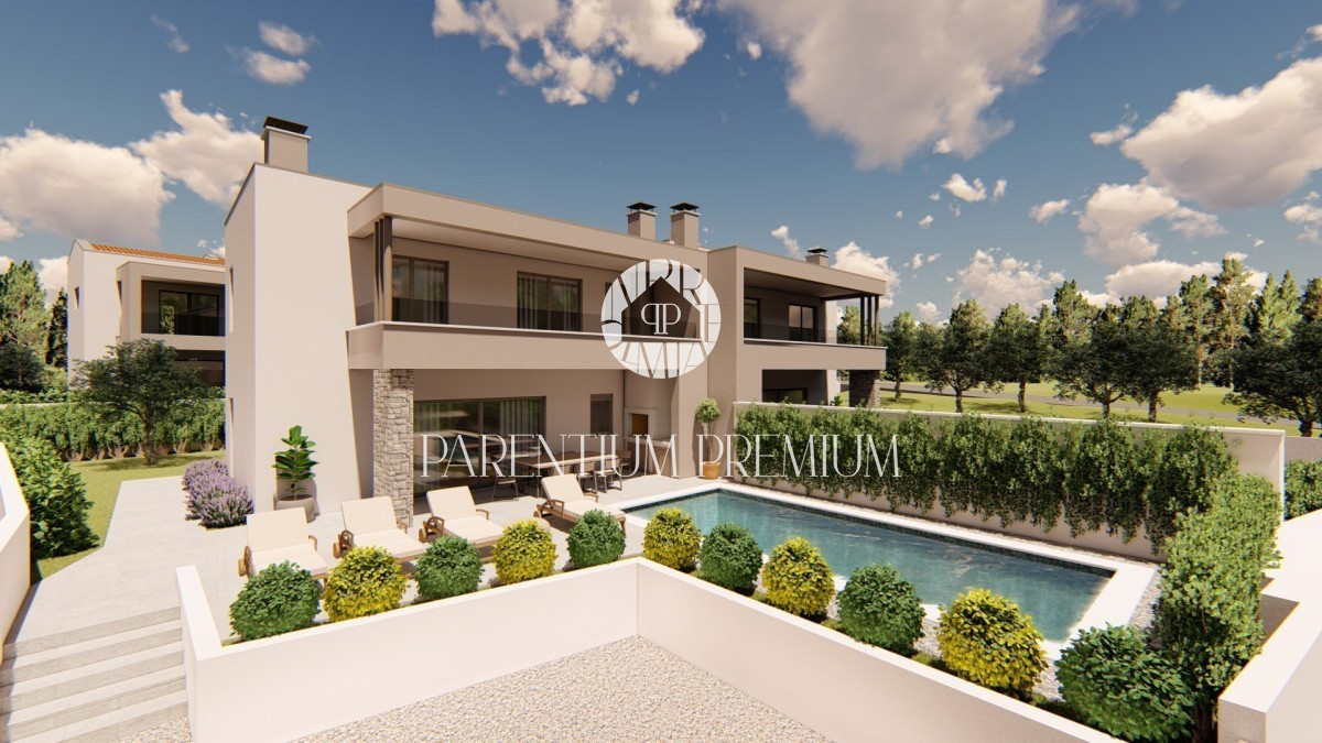 Moderne Qualitätsvilla mit beheiztem Pool 800 m vom Meer entfernt