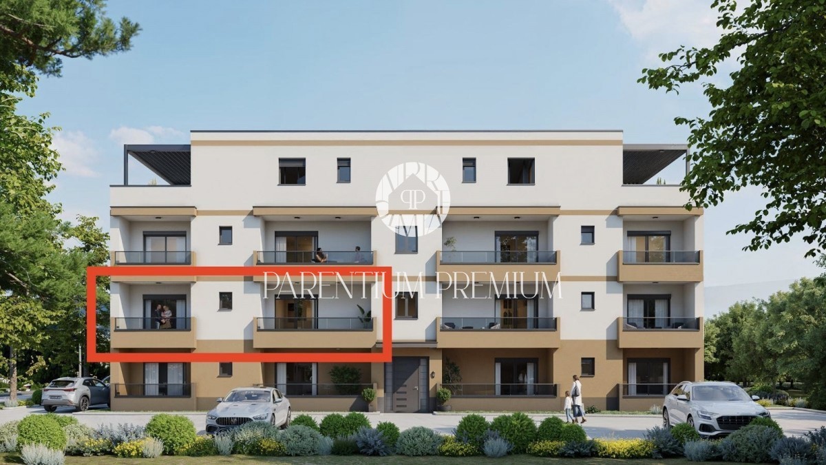 Wohnung in einem neuen modernen Gebäude mit Aufzug im 1. Stock