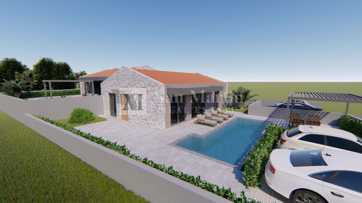 Poreč-okolica, dvojna kuća u izgradnji