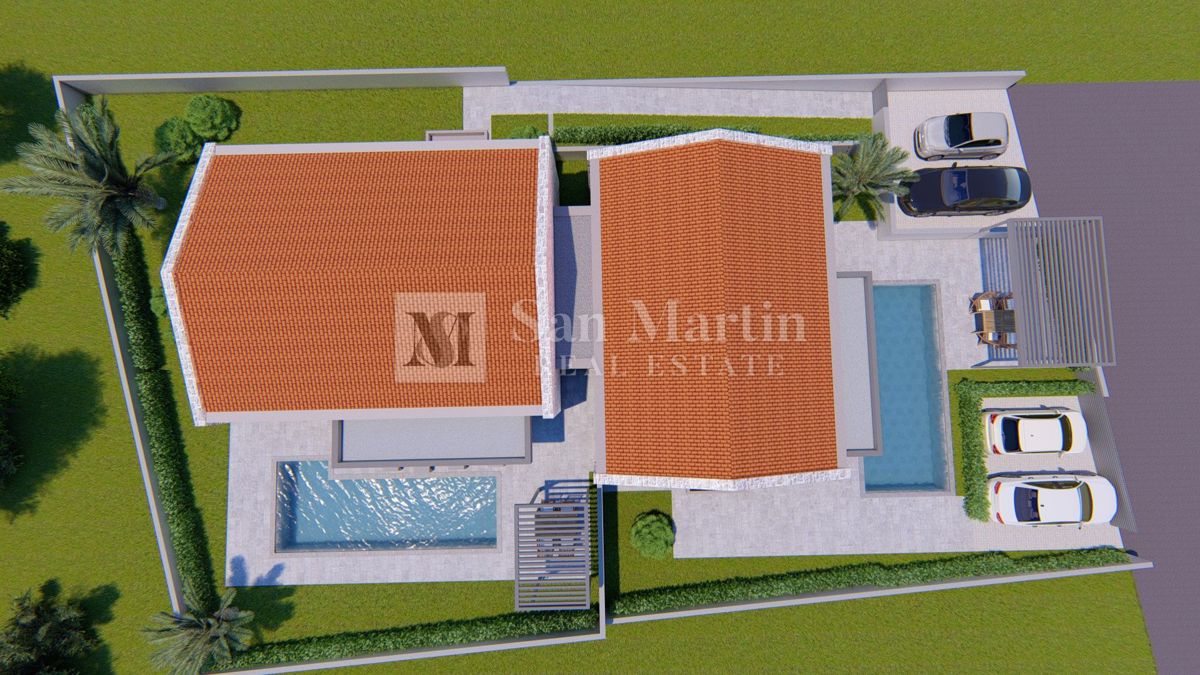 Poreč-okolica, dvojna kuća u izgradnji