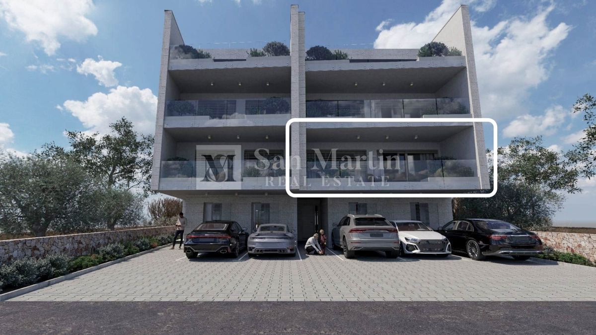 Poreč, Umgebung – neue Zwei-Zimmer-Wohnung mit Meerblick